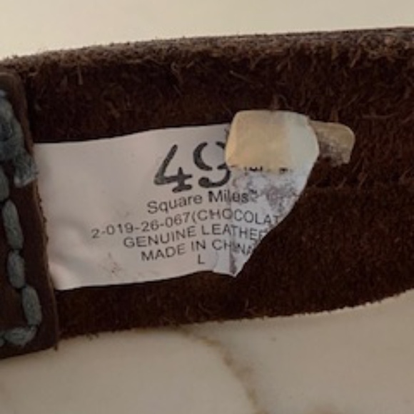 49 Square Miles Leather belt brown large